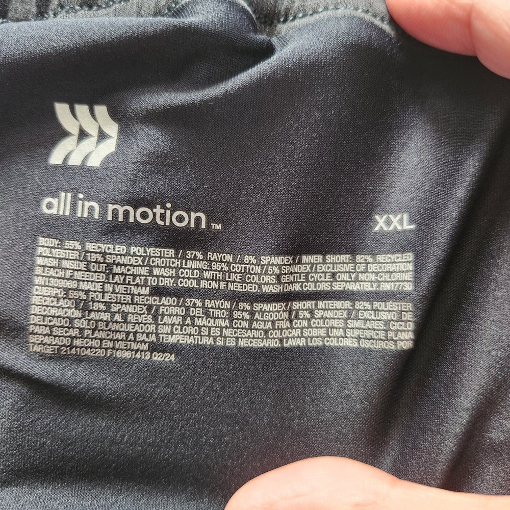 All In Motion XXL Black Athletic Skort Women's Drawstring Pockets White Trim - Picture 3 of 7